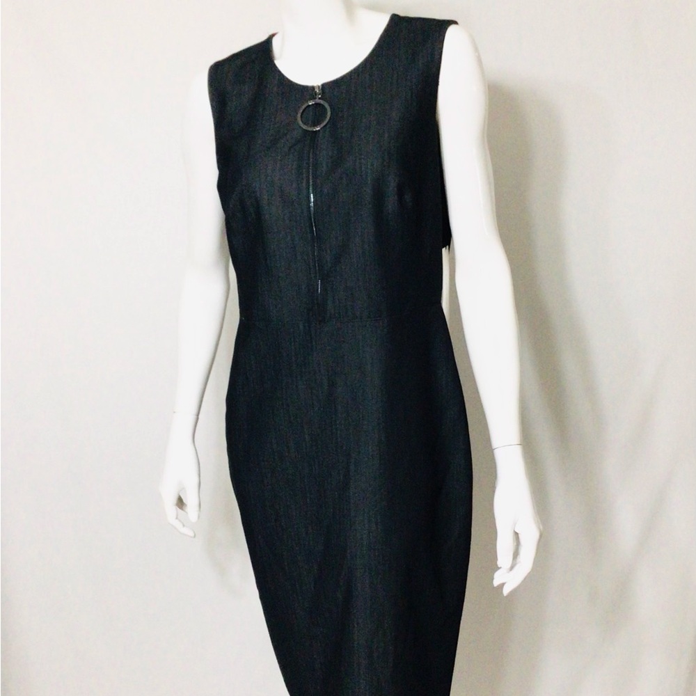 Calvin Klein Denim Black Sleeveless Dress